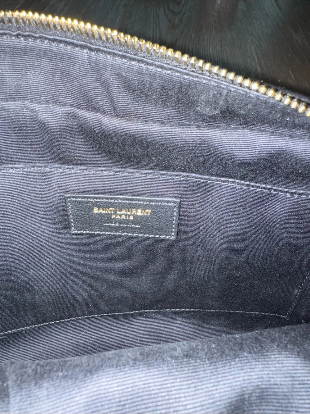 Saint Laurent Black Tweed Crossbody Camera Bag with Multicolor Woven Accents - Picture 4 of 4